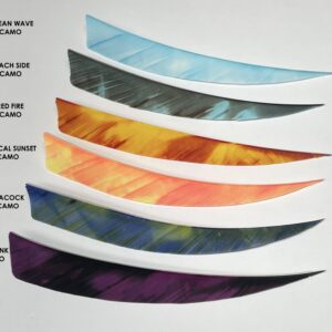 Ozark 5″ Shield Cut Camo Series Feathers