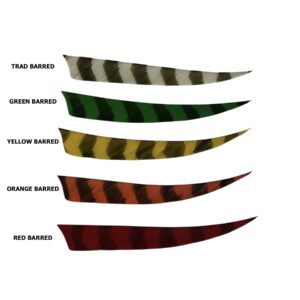 Trueflight 5″ Shield Cut Barred Feathers