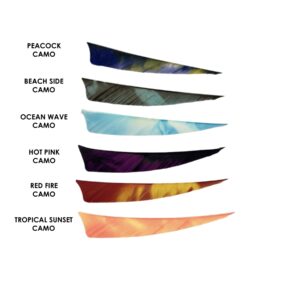 Ozark 4″ Shield Cut Camo Series Feathers