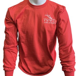 Wapiti Archery Long Sleeved Red T-Shirt
