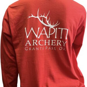 Wapiti Archery Long Sleeved Red T-Shirt
